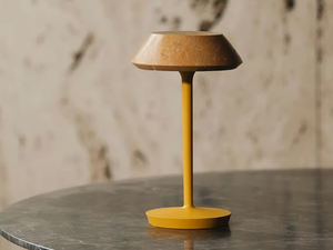 mini FIORE YELLOW - Rechargeable marble table lamp _ Maami Home